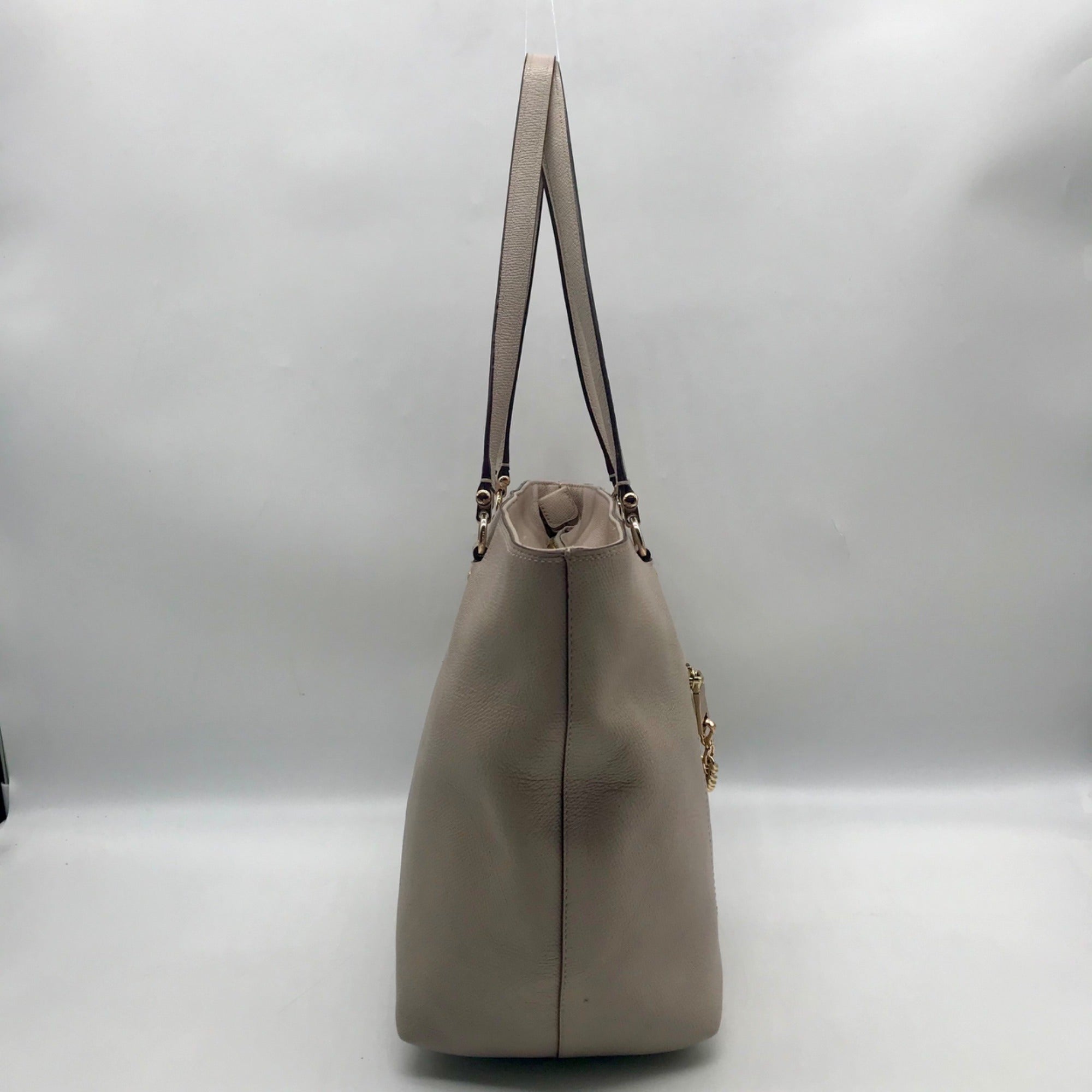Coach Grey Leather Town Car Tote Bag