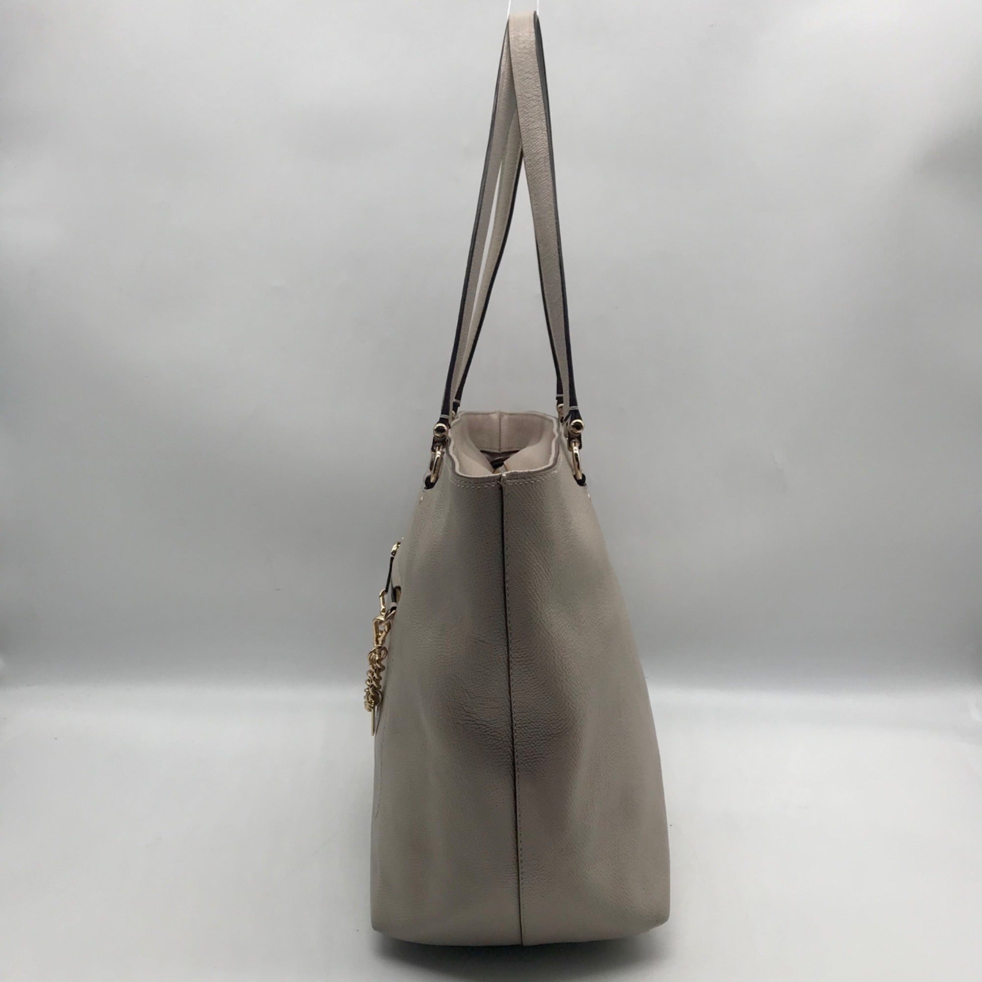 Coach Grey Leather Town Car Tote Bag