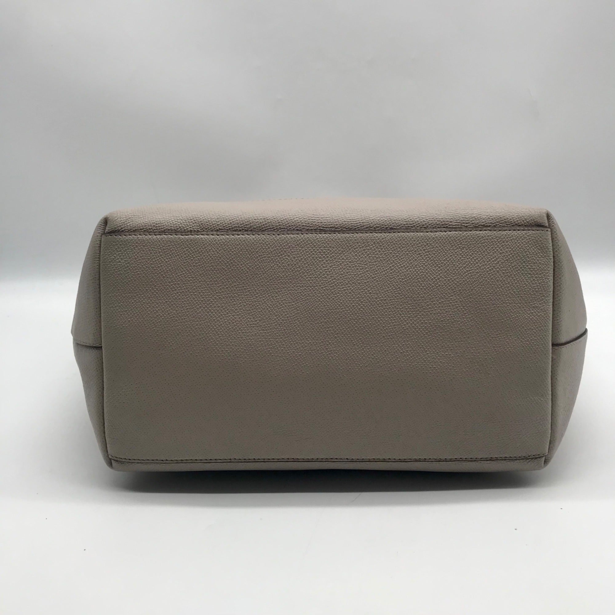 Coach Grey Leather Town Car Tote Bag