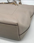 Coach Grey Leather Town Car Tote Bag