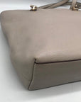 Coach Grey Leather Town Car Tote Bag