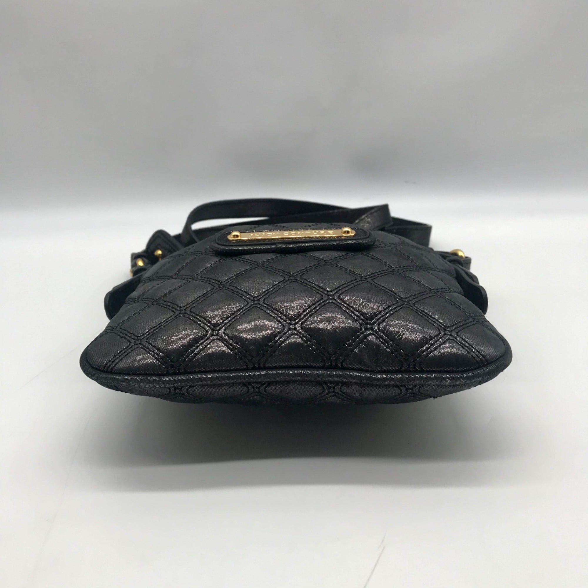 Juicy Couture Black Quilted Leather Crossbody Bag