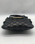 Juicy Couture Black Quilted Leather Crossbody Bag