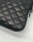 Juicy Couture Black Quilted Leather Crossbody Bag