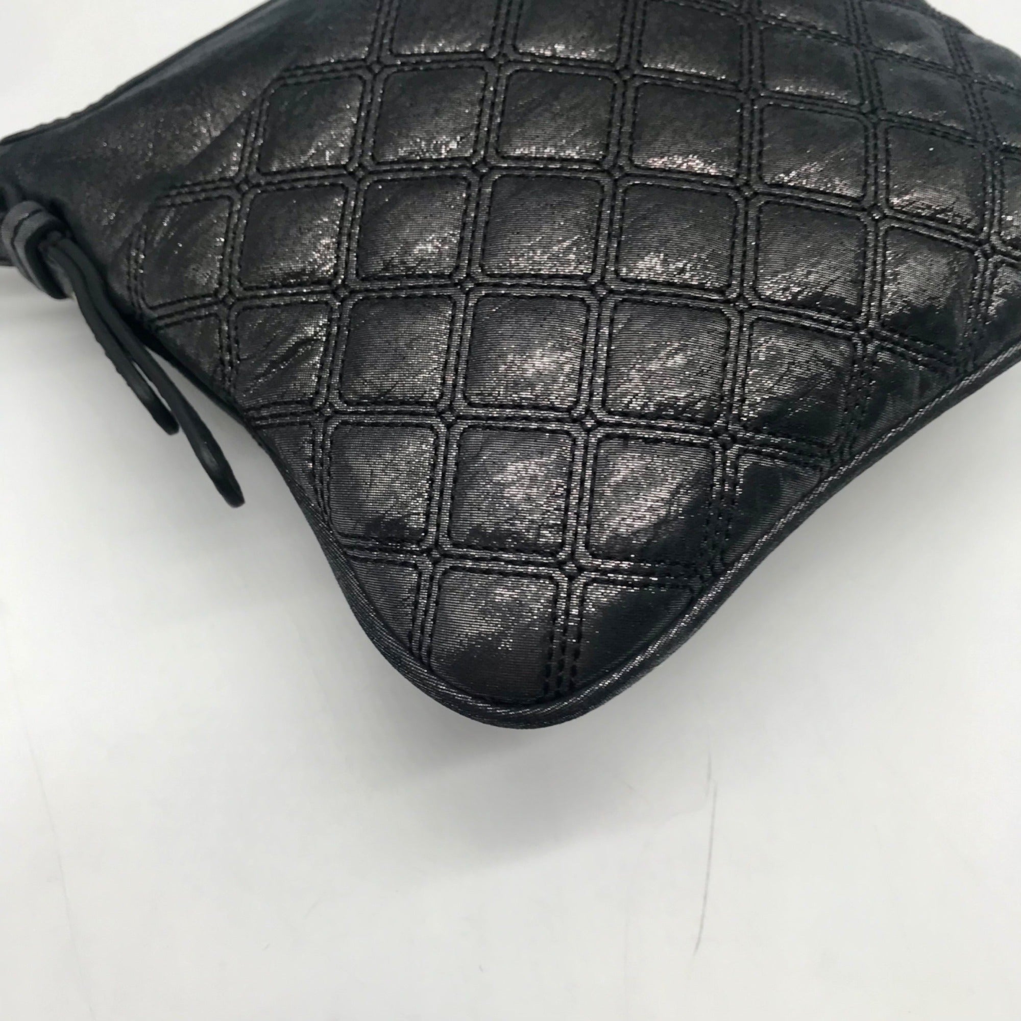 Juicy Couture Black Quilted Leather Crossbody Bag