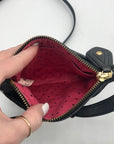 Juicy Couture Black Quilted Leather Crossbody Bag