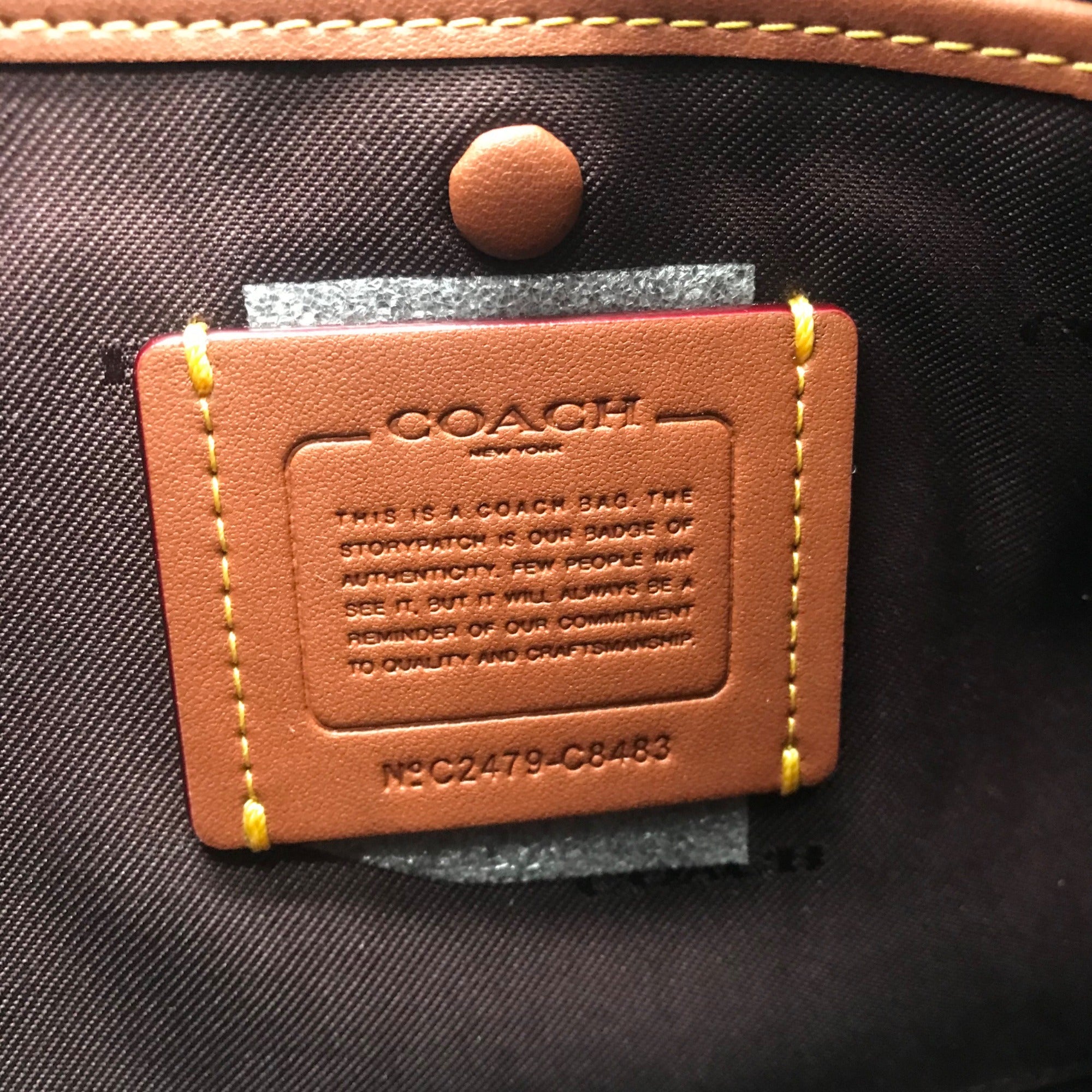 Coach Black Polished Pebbled Leather Chaise Crossbody C8483