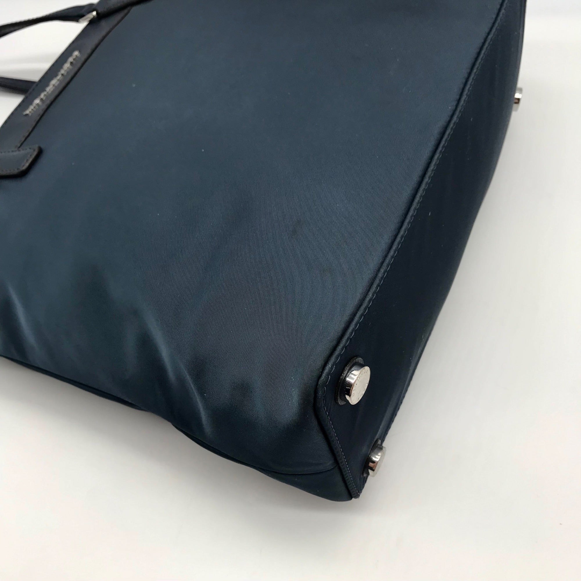 Michael Kors Navy Blue Nylon &amp; Leather Winston Tote Bag