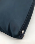Michael Kors Navy Blue Nylon & Leather Winston Tote Bag