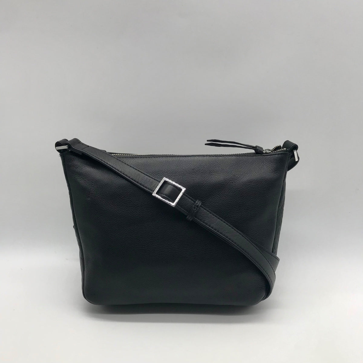 Vera Bradley Black Pebbled Leather Crossbody Bag