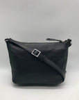 Vera Bradley Black Pebbled Leather Crossbody Bag