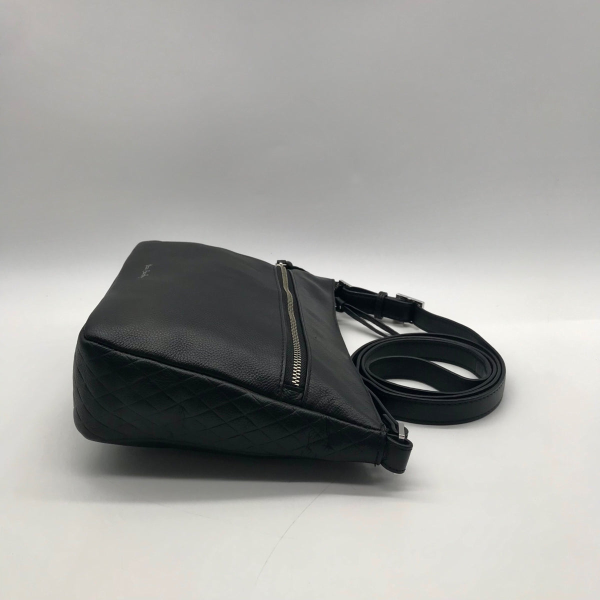 Vera Bradley Black Pebbled Leather Crossbody Bag