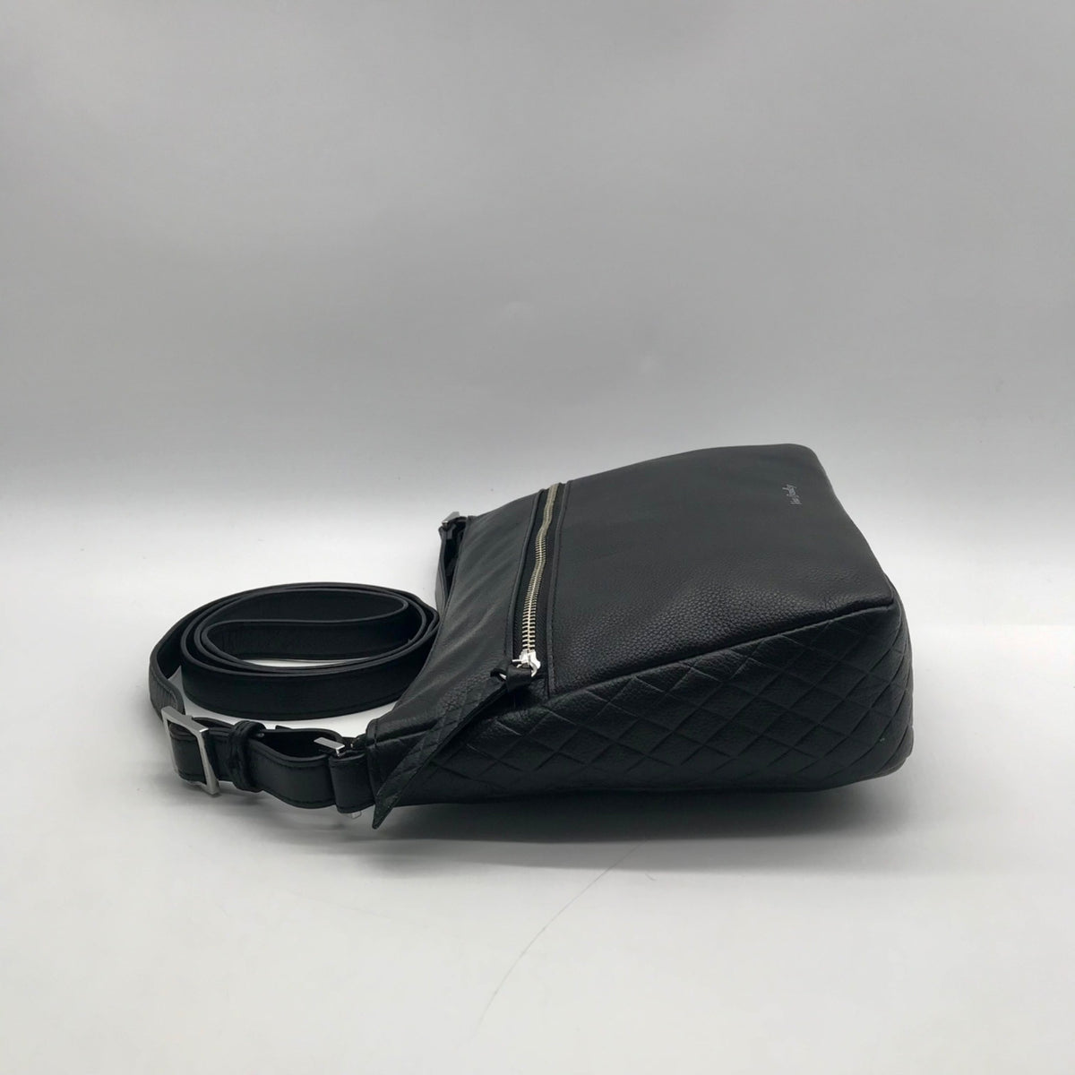 Vera Bradley Black Pebbled Leather Crossbody Bag