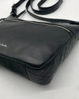 Vera Bradley Black Pebbled Leather Crossbody Bag
