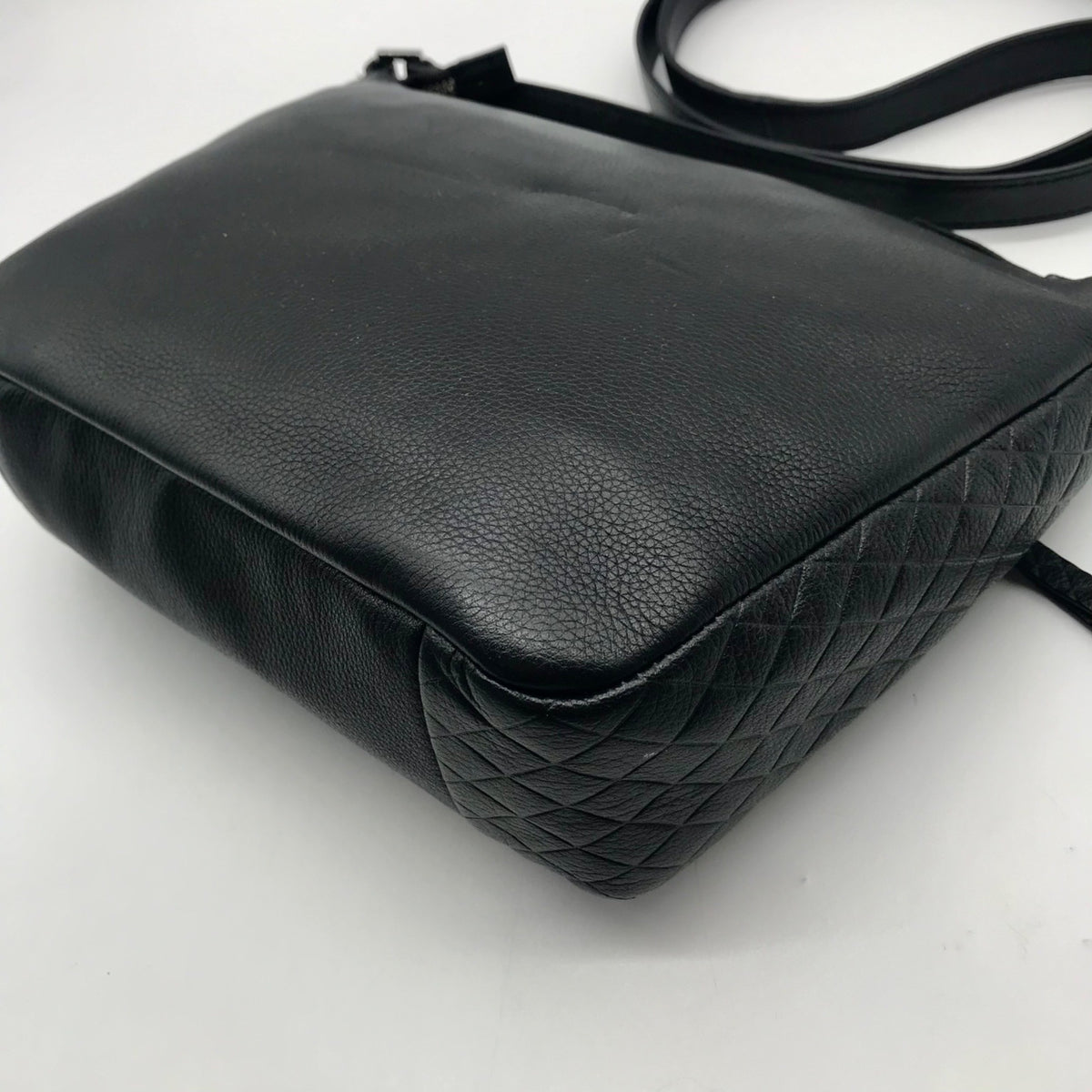 Vera Bradley Black Pebbled Leather Crossbody Bag