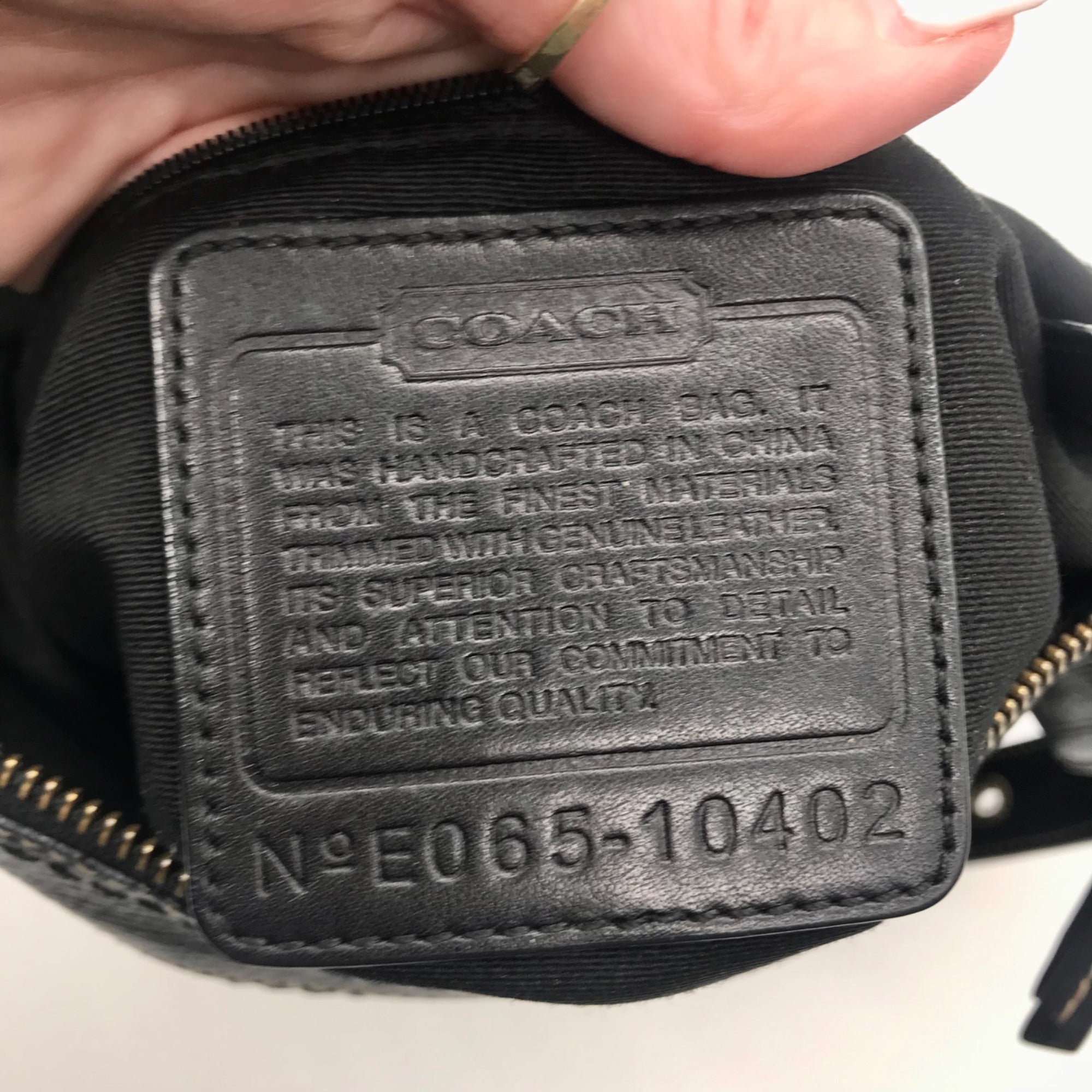 Coach Black Monogram Jacquard Canvas Legacy Crossbody Bag 10402