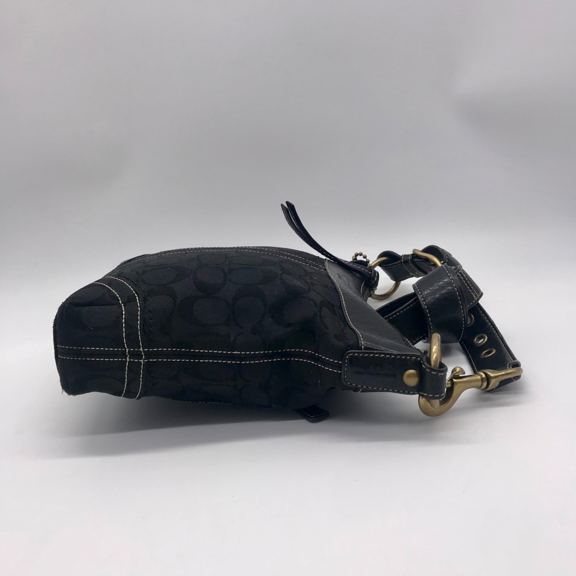 Coach Black Monogram Jacquard Canvas Legacy Crossbody Bag 10402
