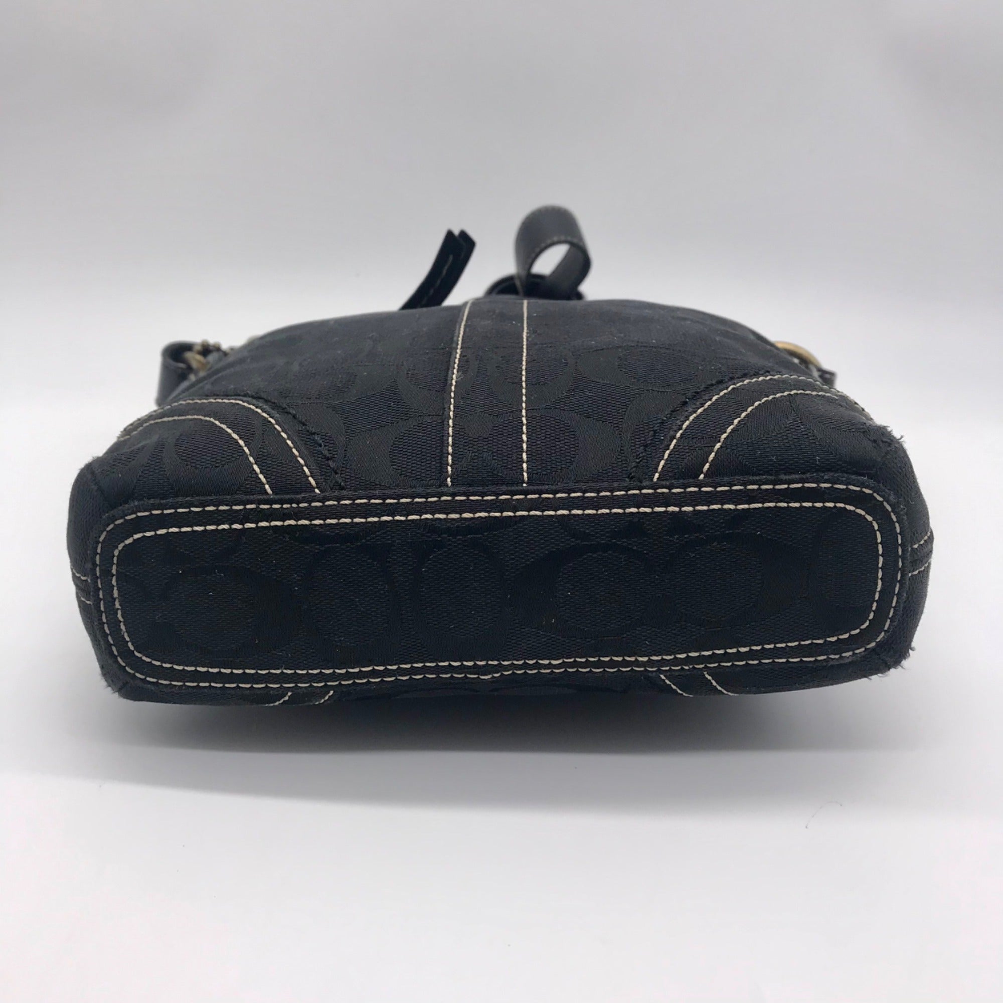 Coach Black Monogram Jacquard Canvas Legacy Crossbody Bag 10402