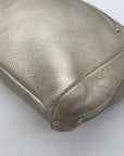 B. Makowsky Gold Convertible Shoulder Bag