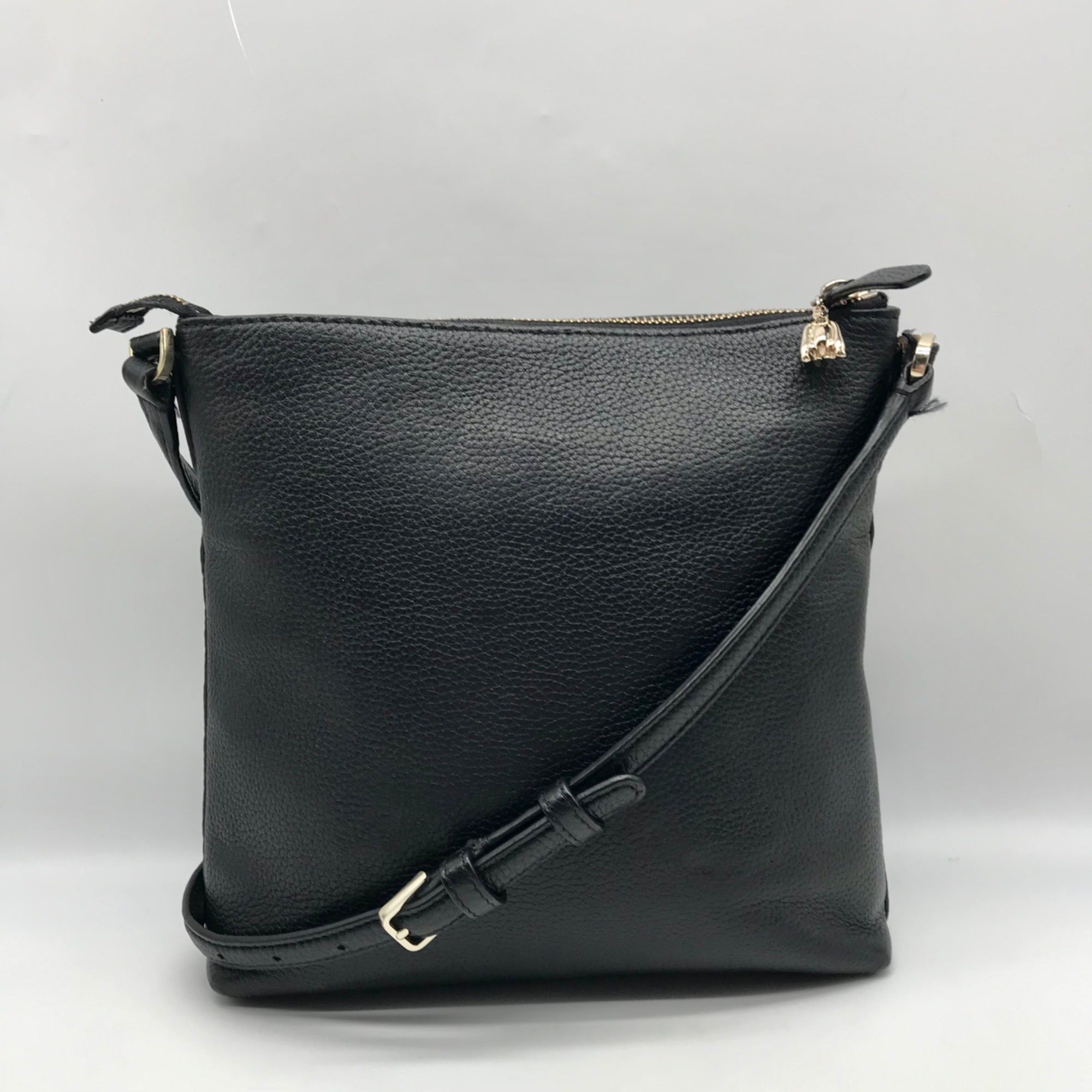 Kate Spade Black Pebbled Leather On Purpose Crossbody Bag