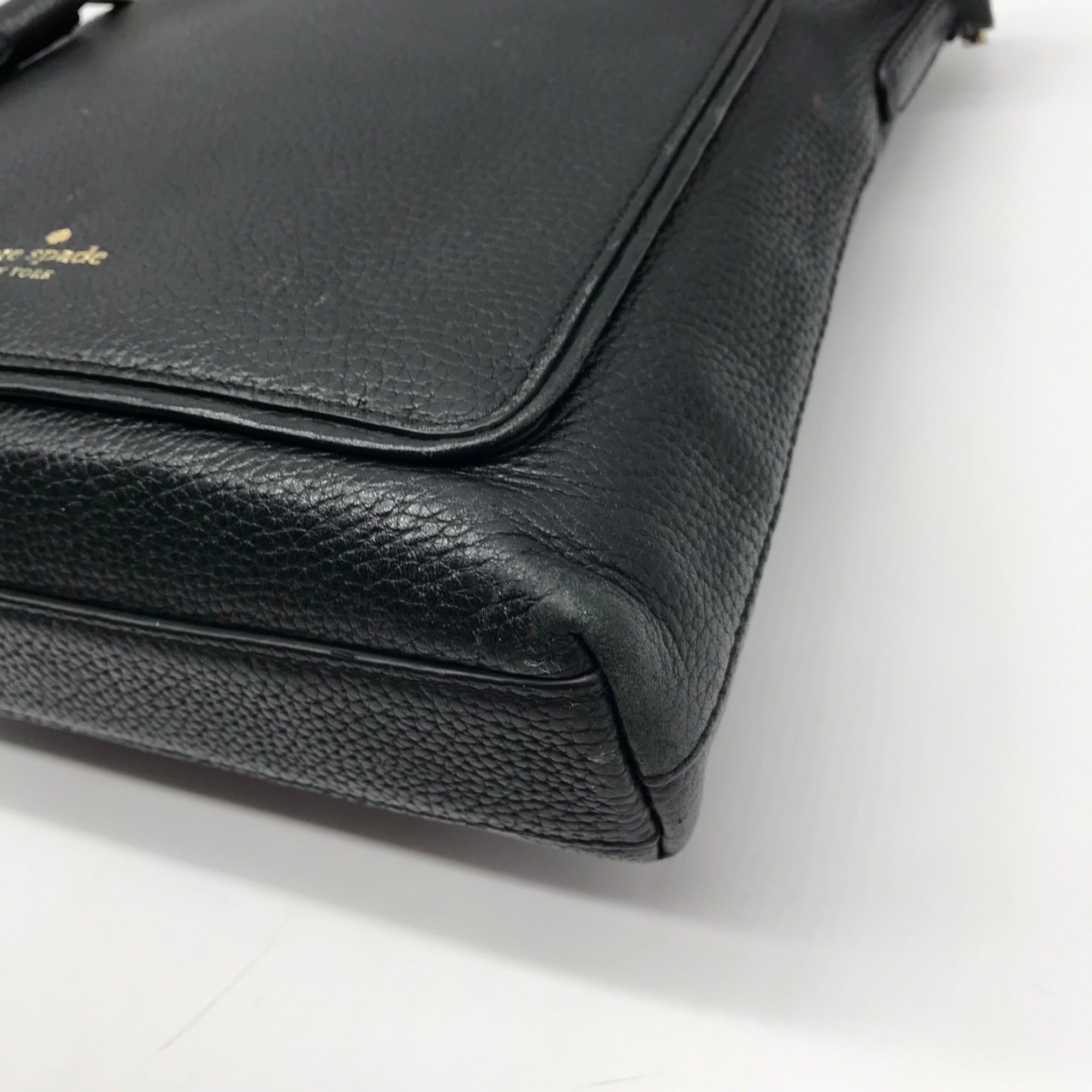 Kate Spade Black Pebbled Leather On Purpose Crossbody Bag