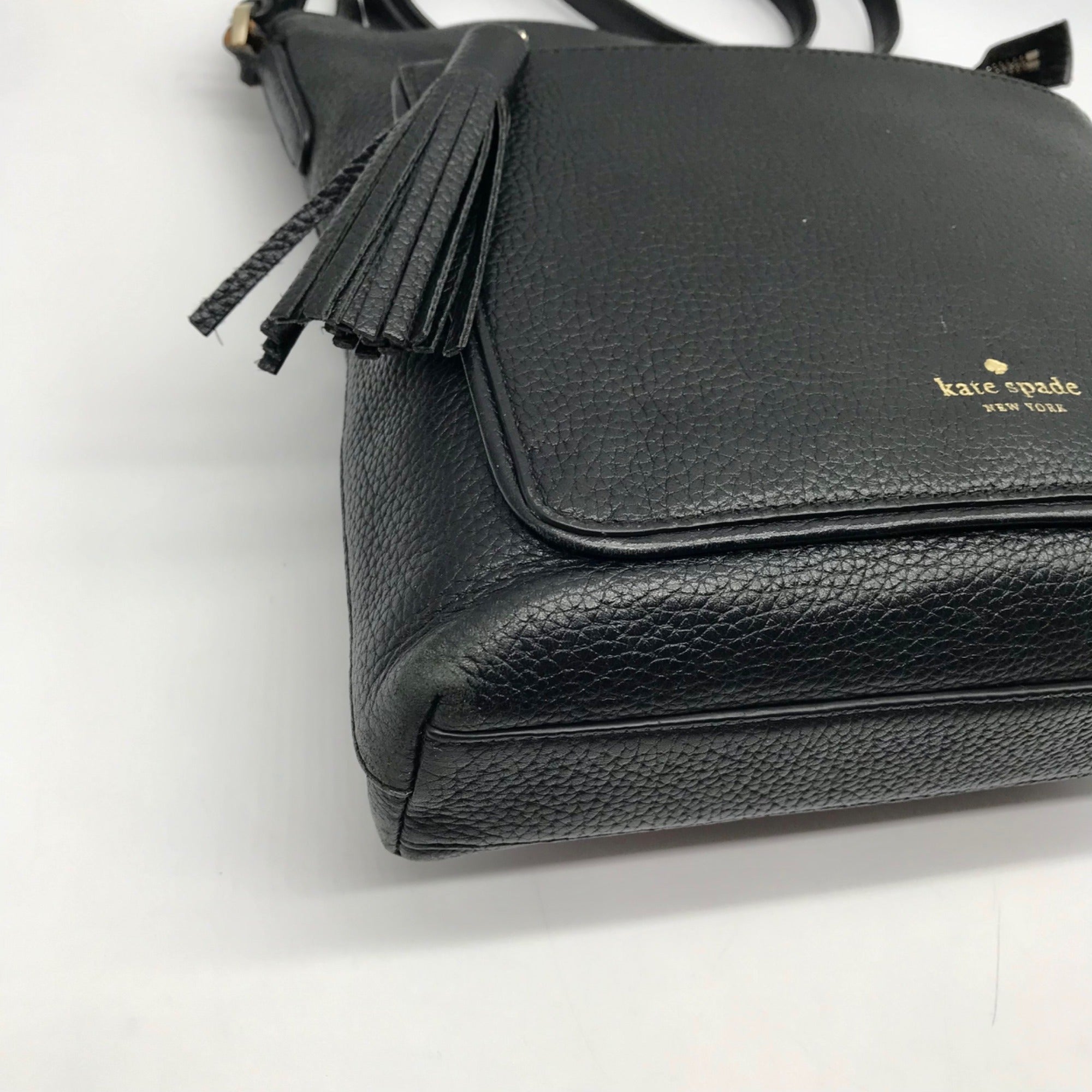 Kate Spade Black Pebbled Leather On Purpose Crossbody Bag