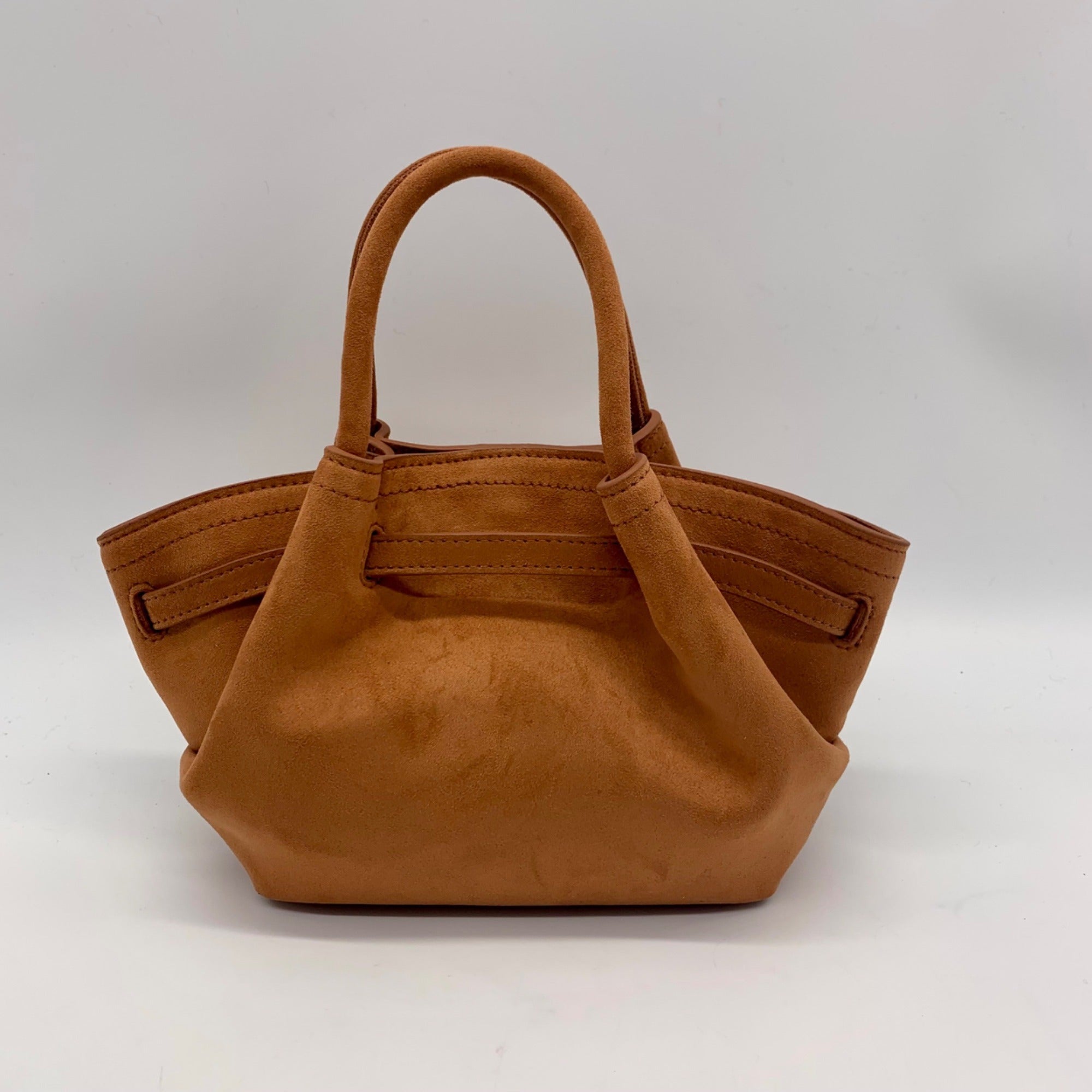 JW PEI Brown Faux Suede Hana Mini Tote Bag