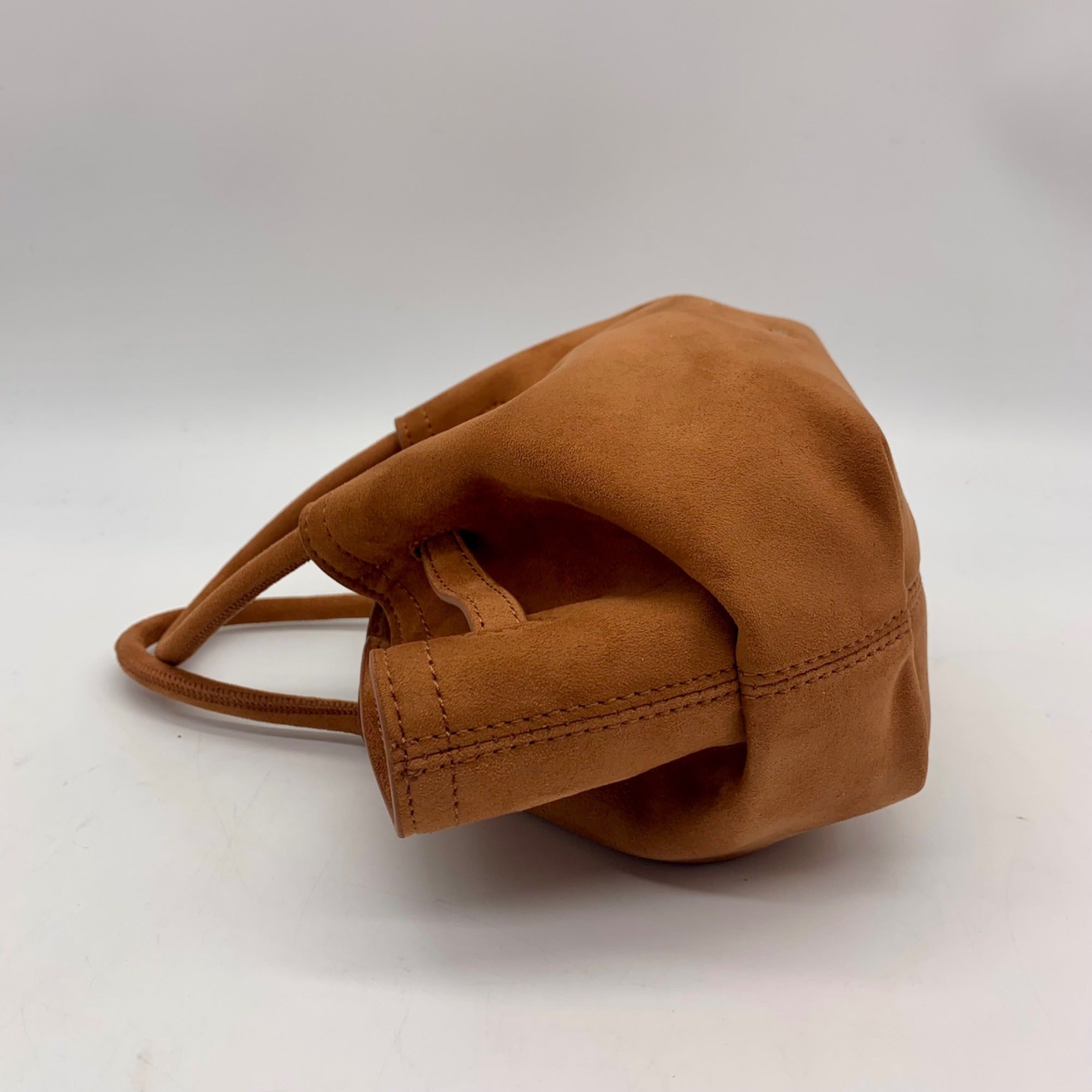 JW PEI Brown Faux Suede Hana Mini Tote Bag