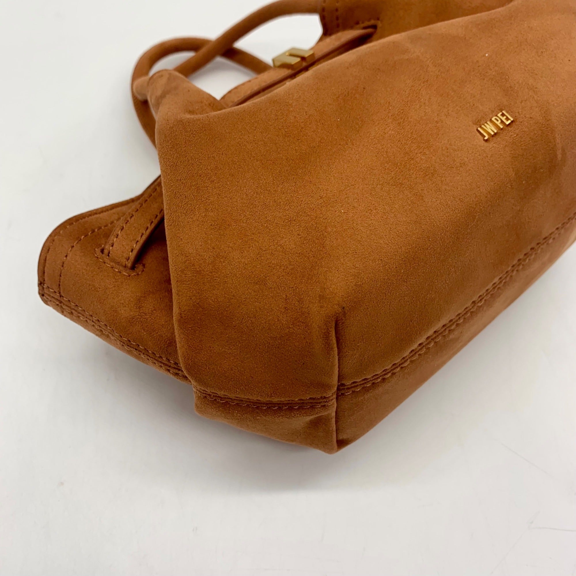JW PEI Brown Faux Suede Hana Mini Tote Bag