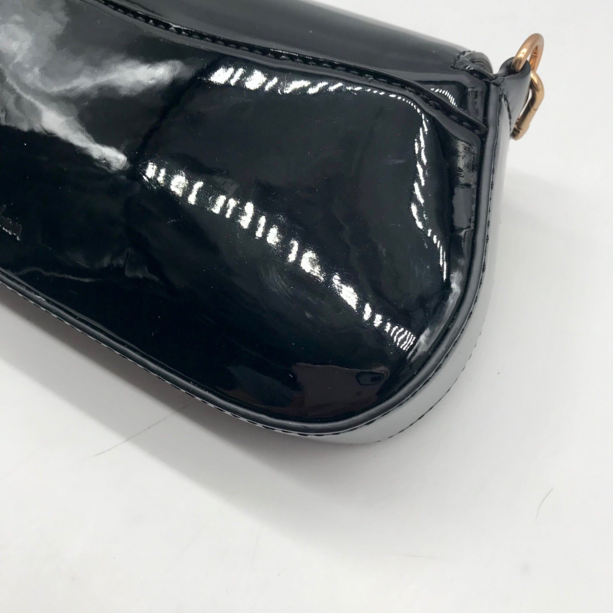 Sam Edelman Black Faux Leather Loraine Shoulder Bag