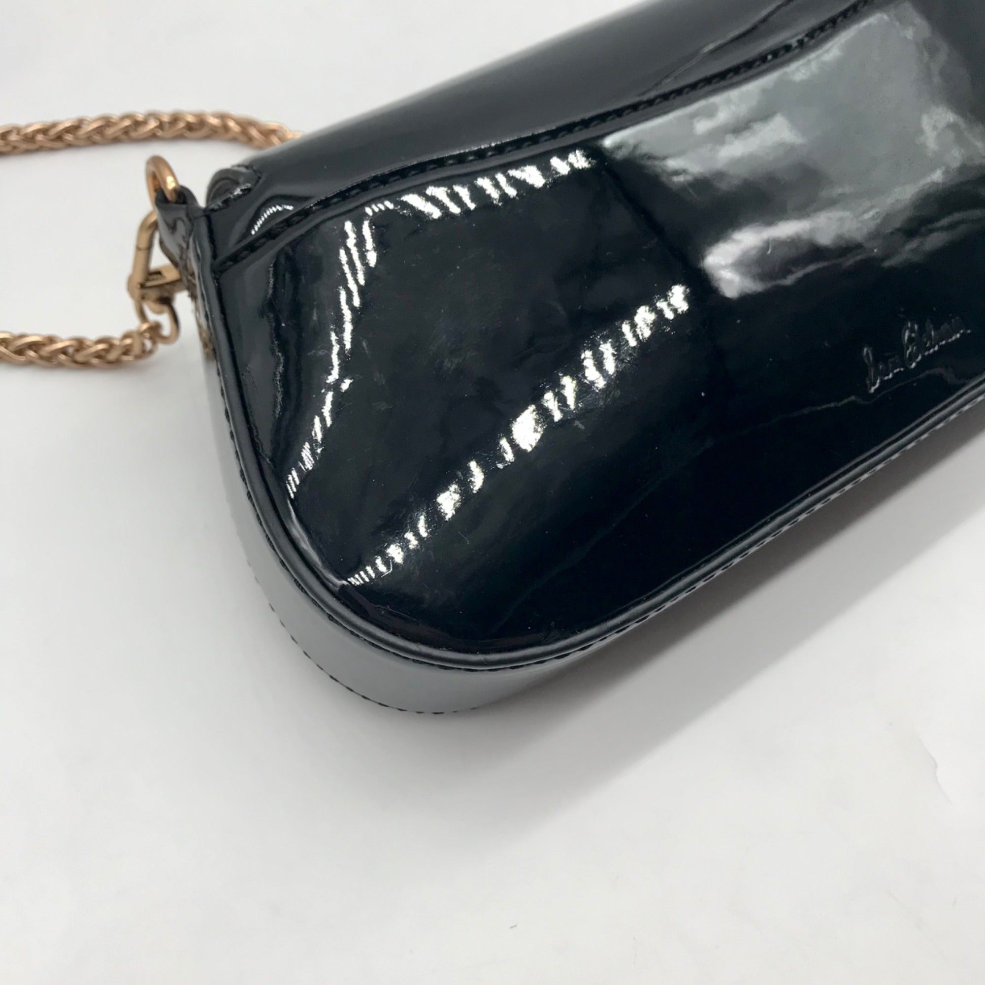 Sam Edelman Black Faux Leather Loraine Shoulder Bag