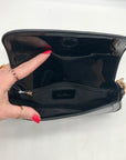 Sam Edelman Black Faux Leather Loraine Shoulder Bag