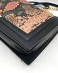 I.N.C. International Concepts Black Snake Embossed Ajae Flap Crossbody