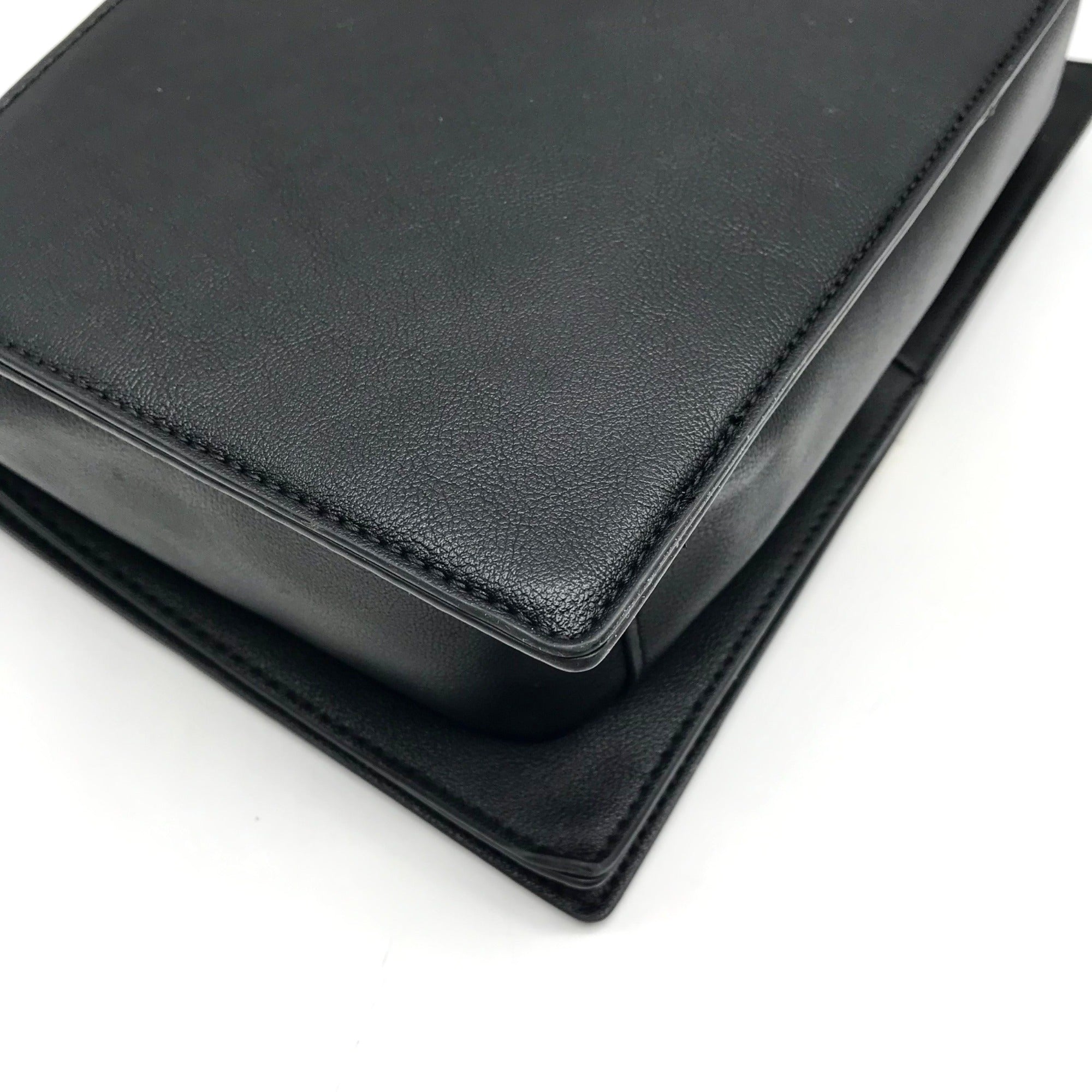 I.N.C. International Concepts Black Snake Embossed Ajae Flap Crossbody