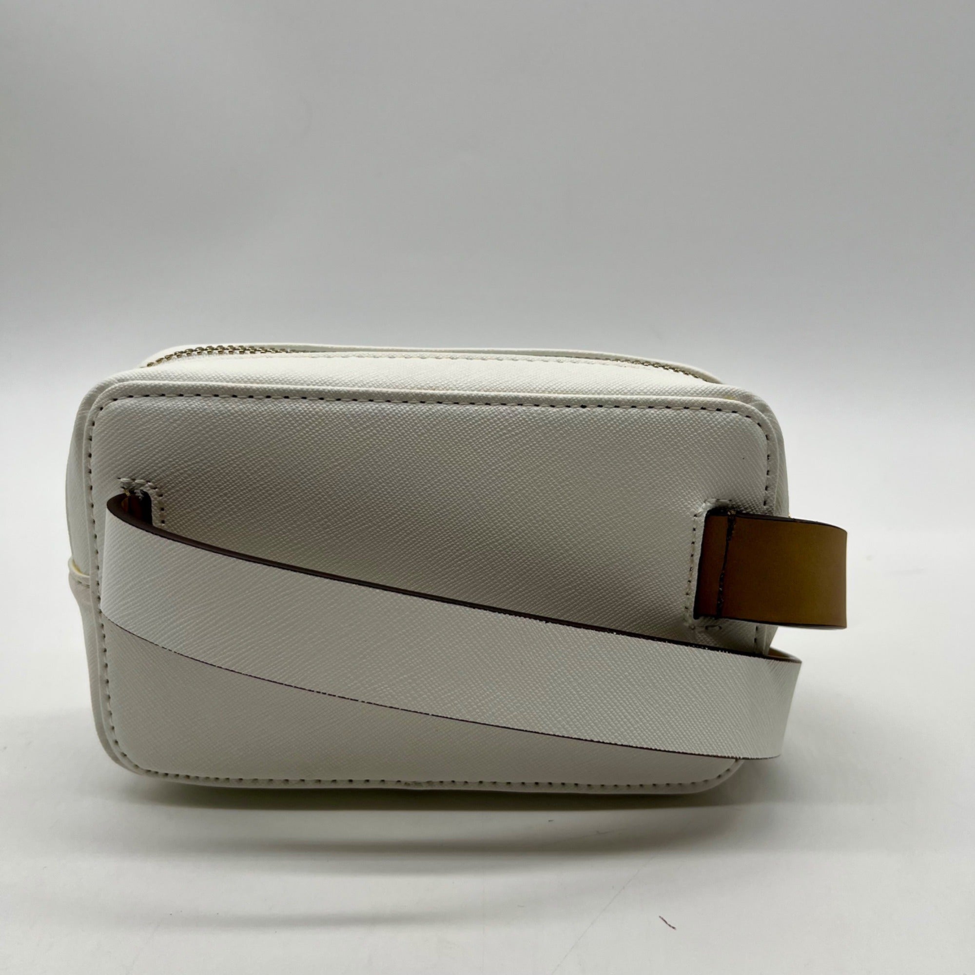 Michael Kors White Saffiano Leather Waist and Crossbody Bag
