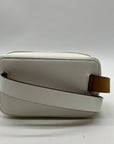 Michael Kors White Saffiano Leather Waist and Crossbody Bag