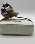 Michael Kors White Saffiano Leather Waist and Crossbody Bag