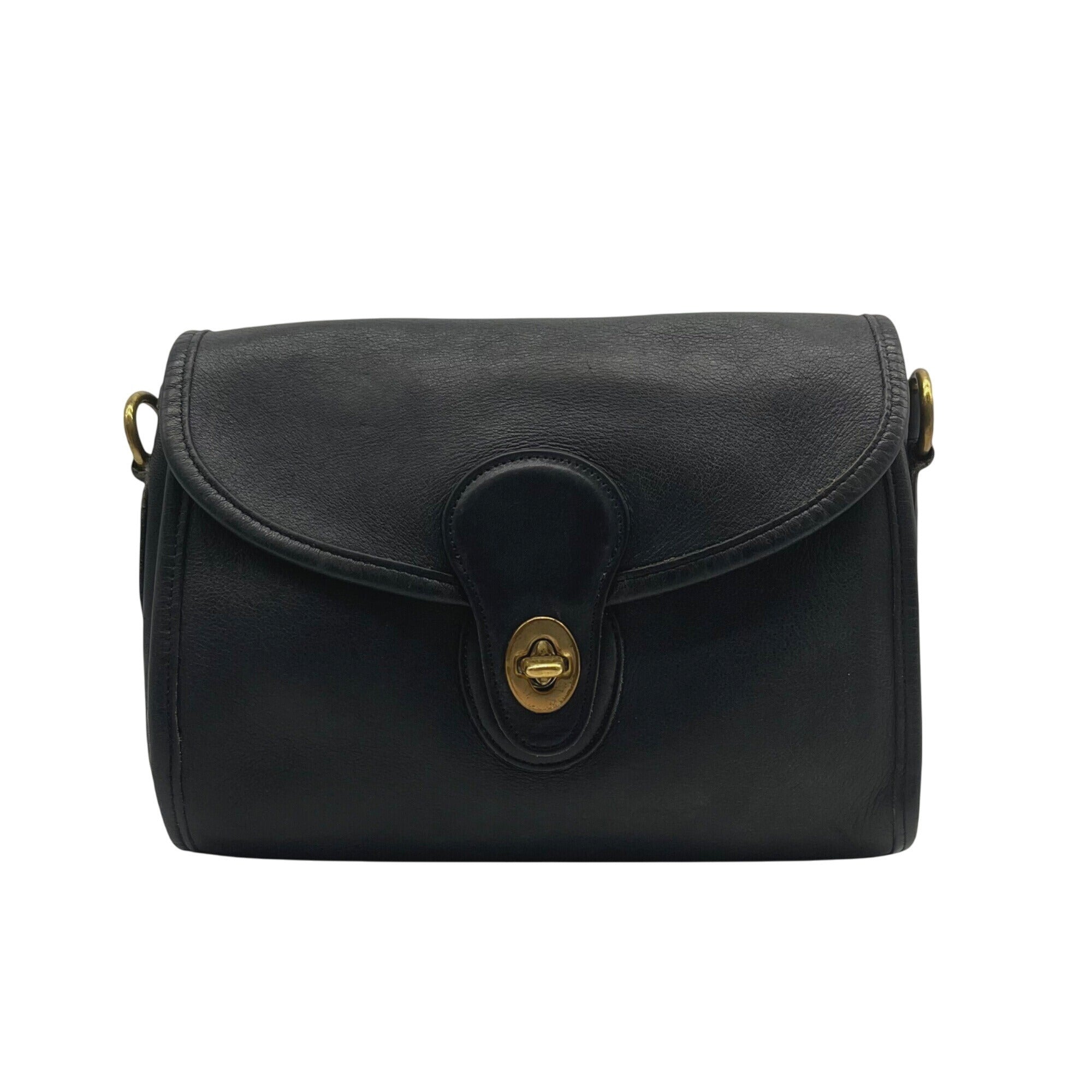 Coach Vintage Black Glovetanned Leather Devon Bag 326
