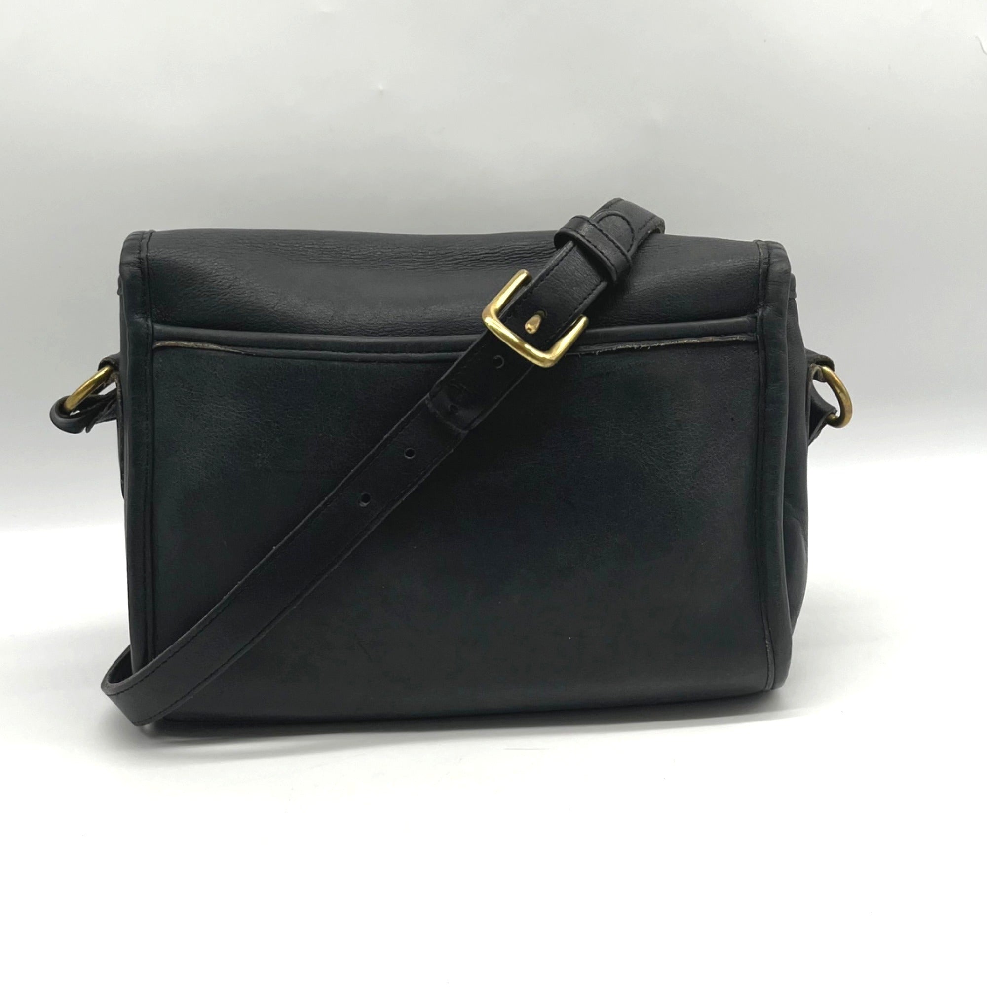 Coach Vintage Black Glovetanned Leather Devon Bag 326