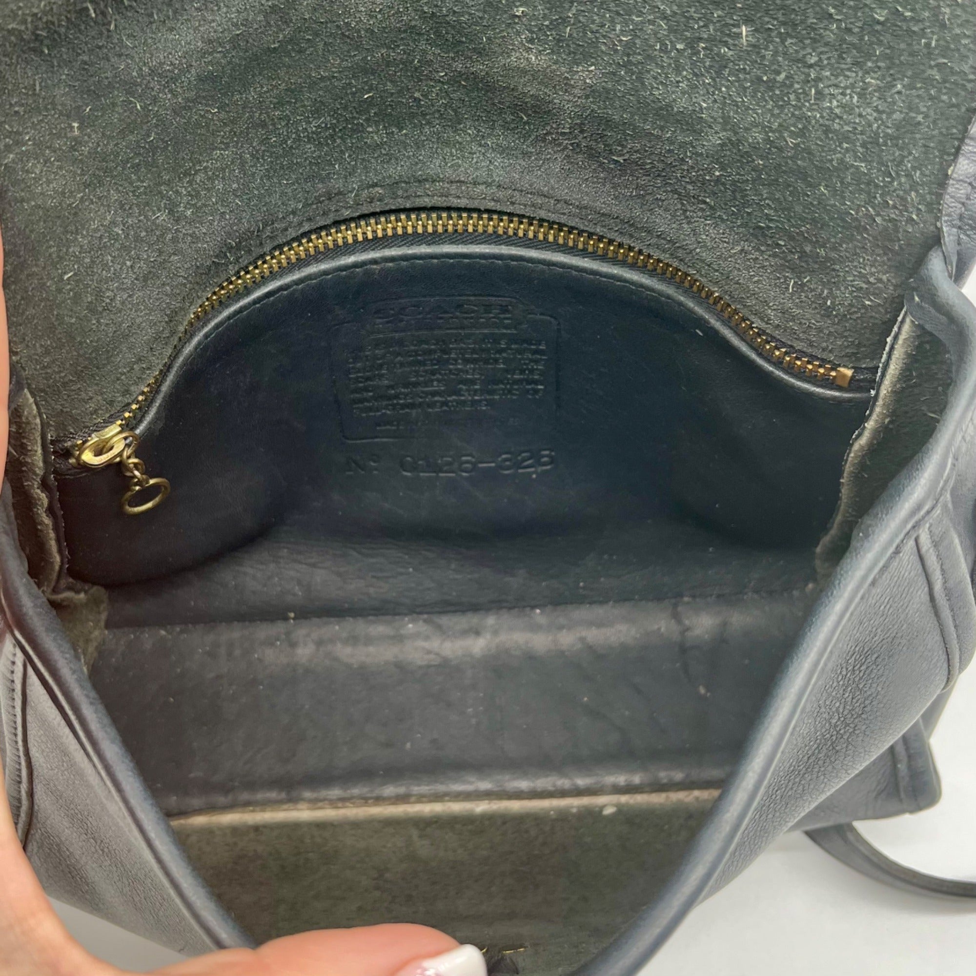 Coach Vintage Black Glovetanned Leather Devon Bag 326