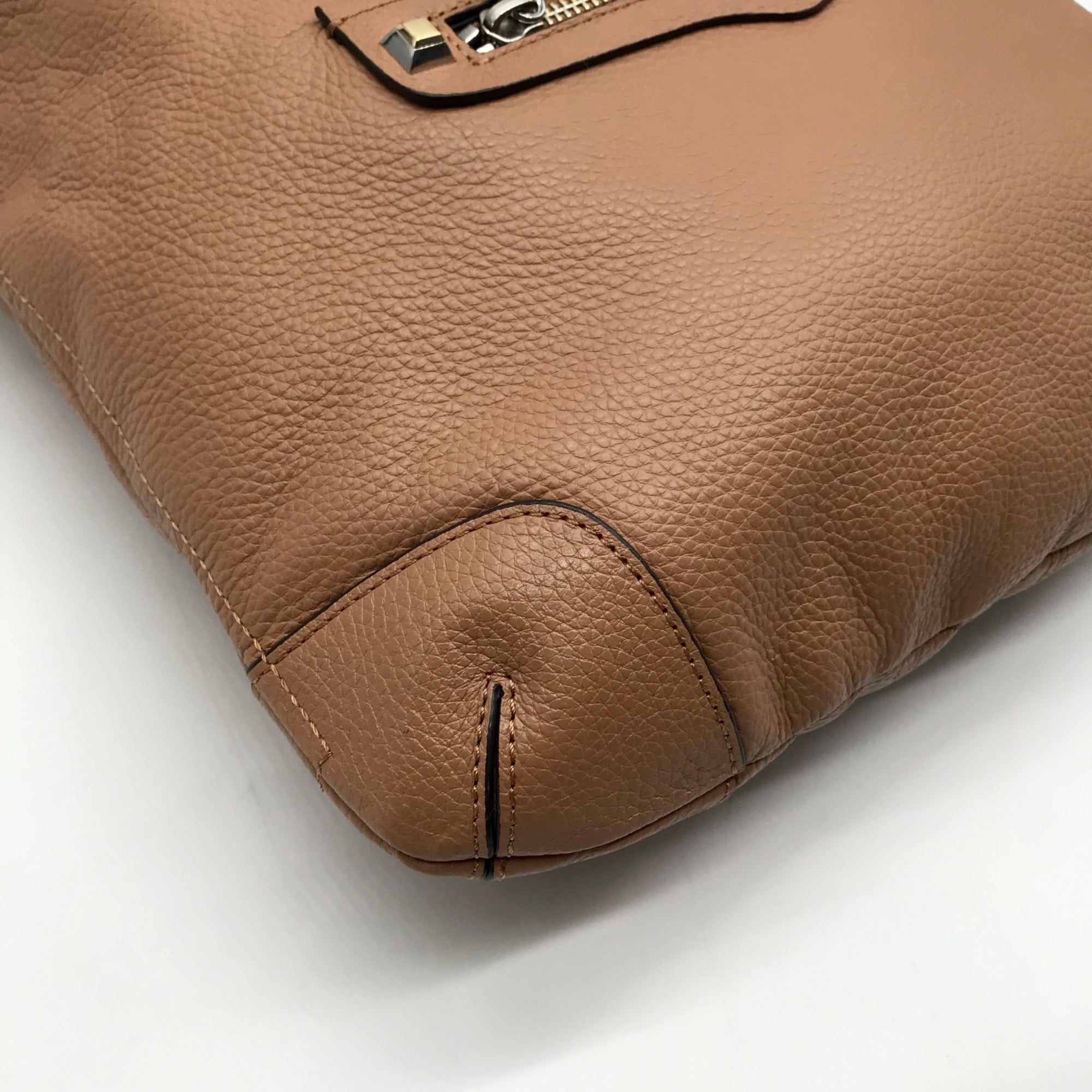 Rebecca Minkoff Tan Pebbled Leather Slim Regan Hobo Bag