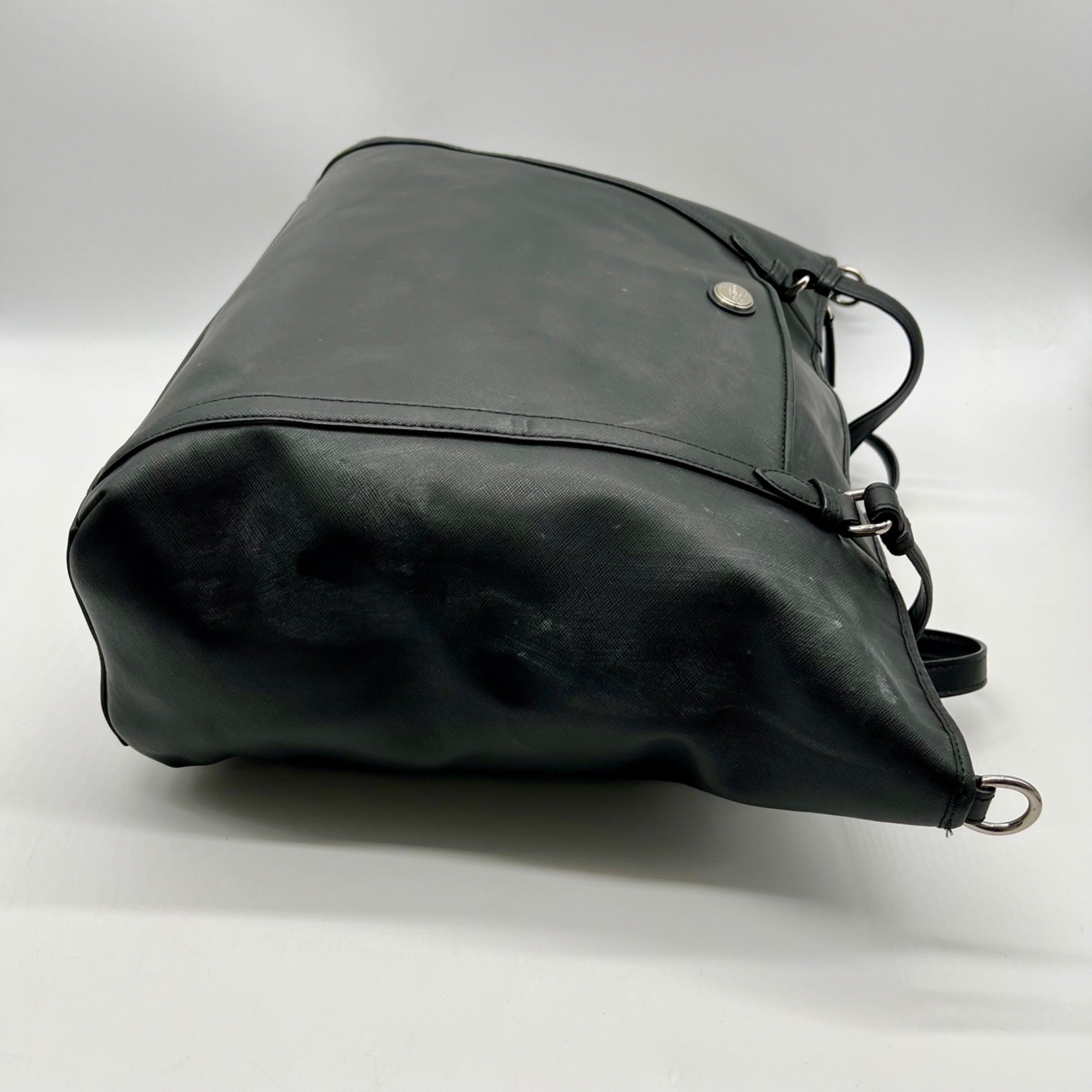 Coach Black Peyton Leather Shoulder Bag-F77606