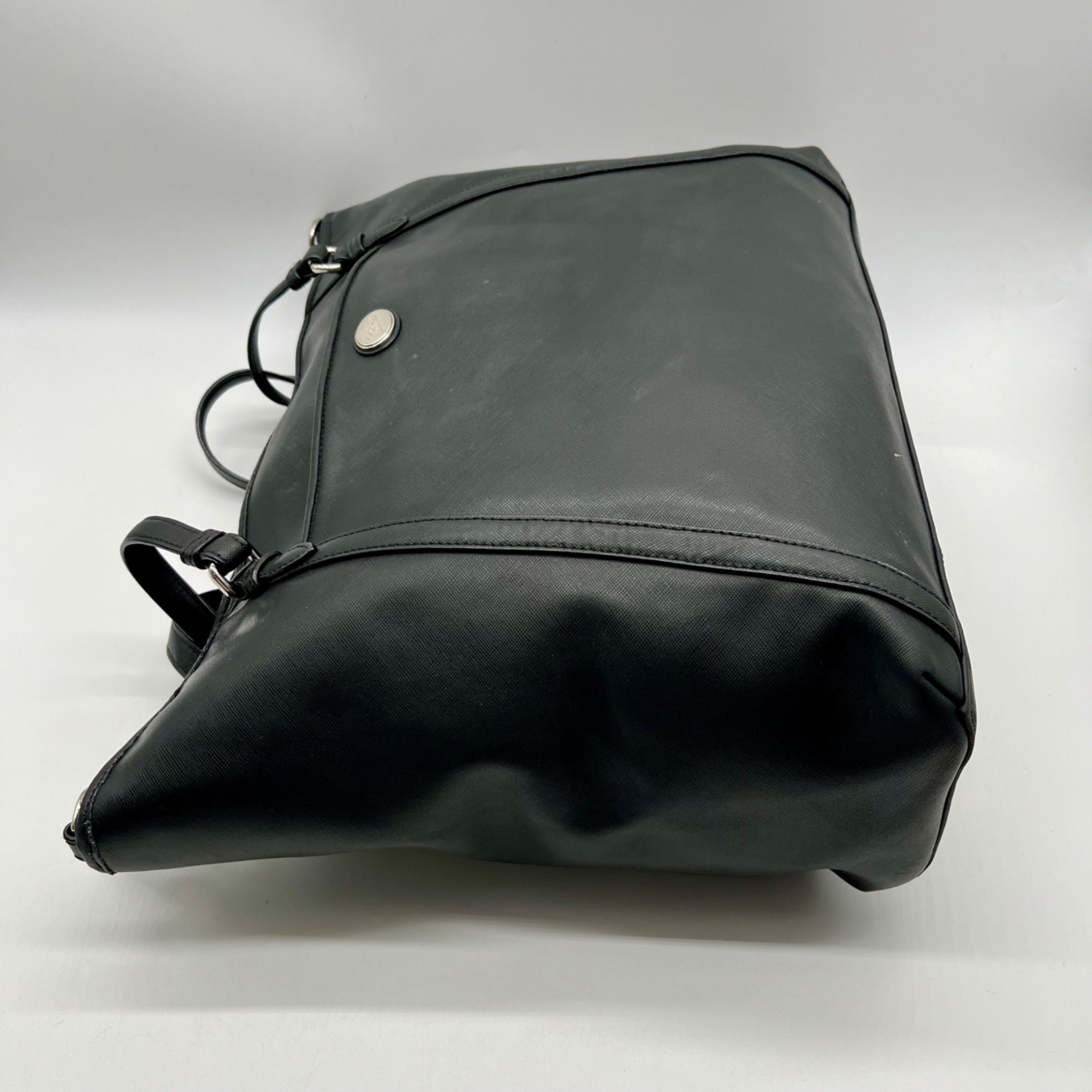 Coach Black Peyton Leather Shoulder Bag-F77606