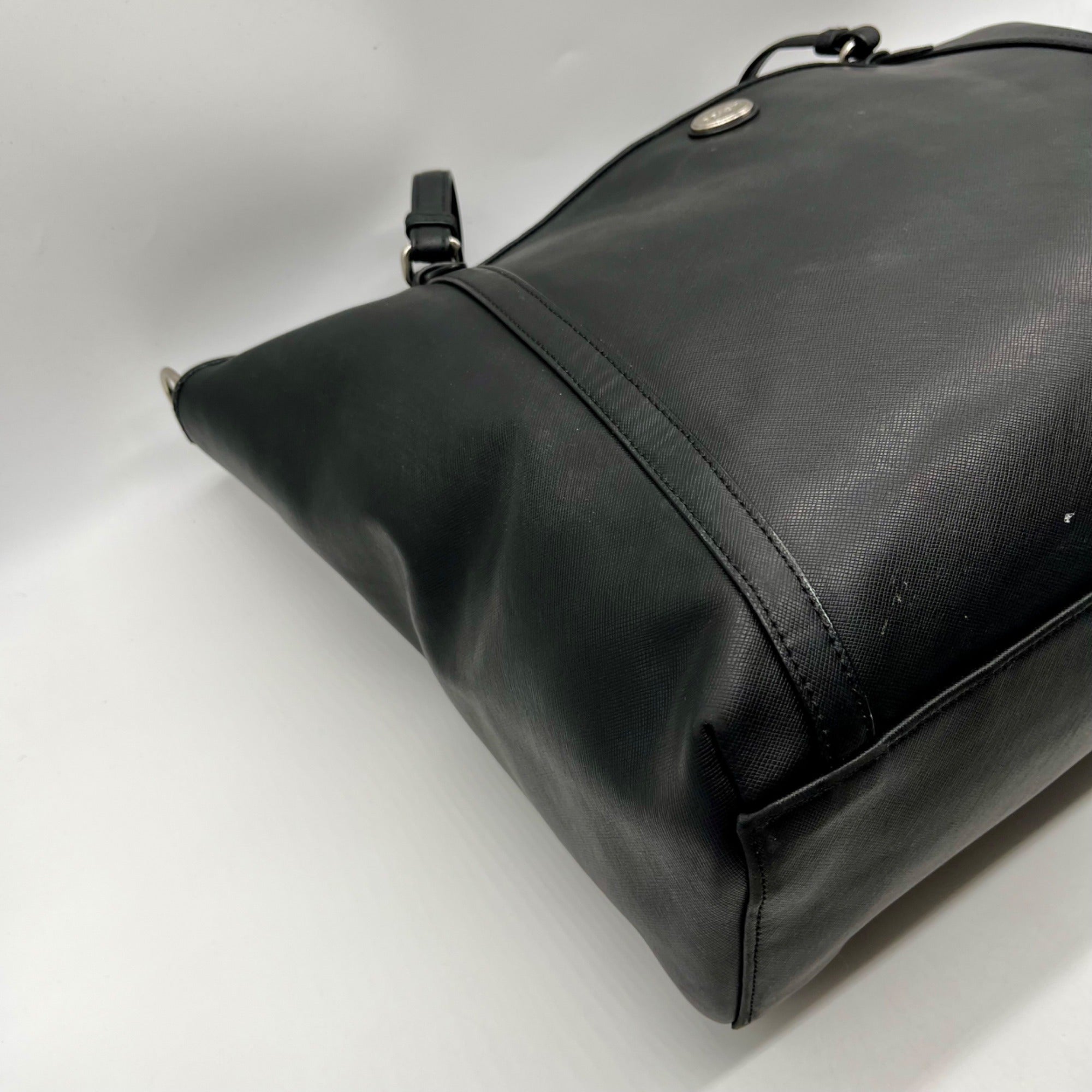 Coach Black Peyton Leather Shoulder Bag-F77606
