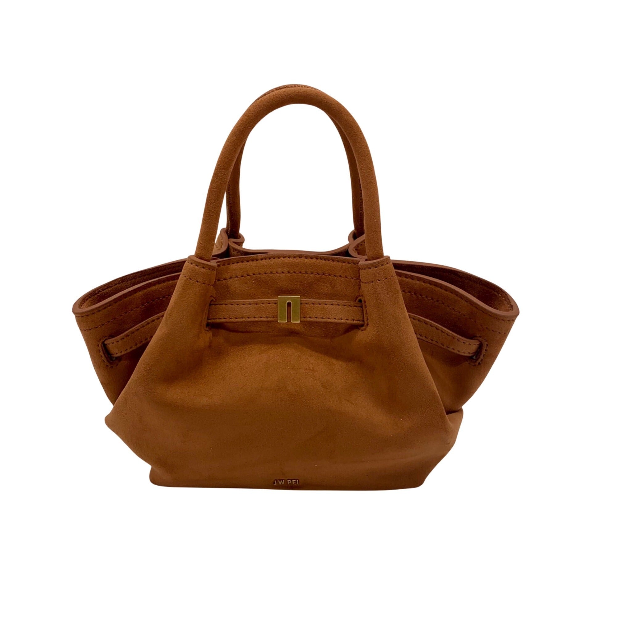 JW PEI Brown Faux Suede Hana Mini Tote Bag