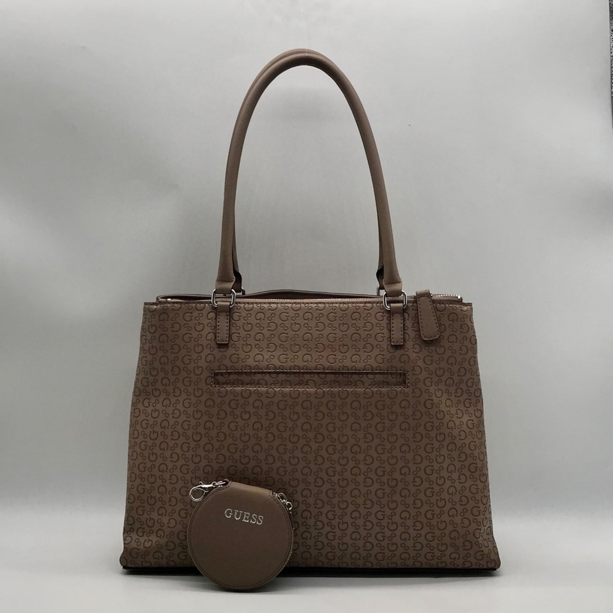 Guess Tan Faux Leather Tote Bag