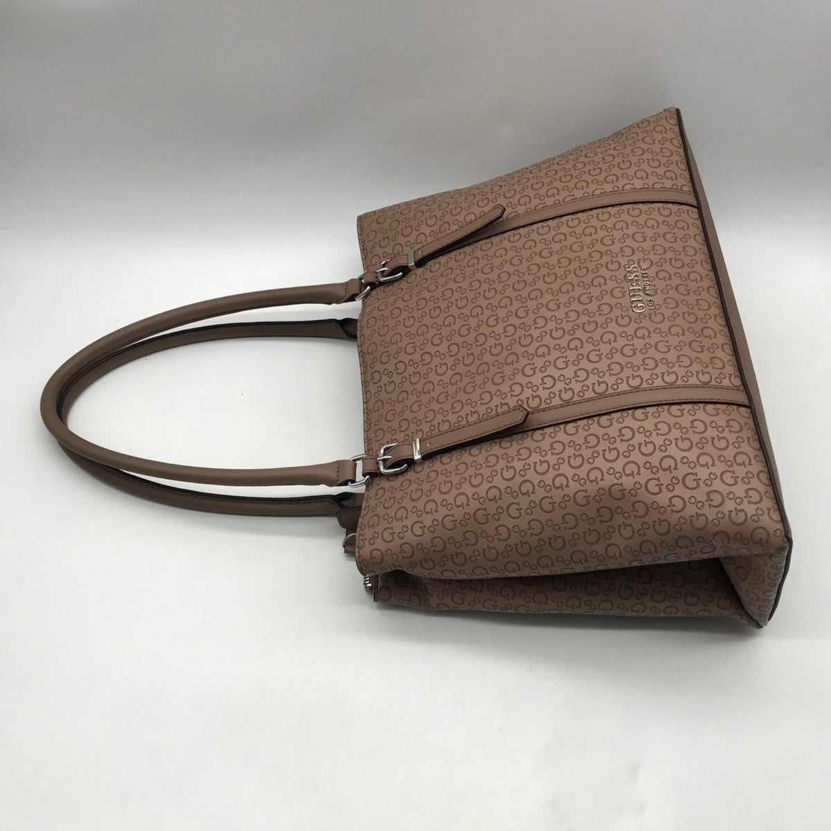 Guess Tan Faux Leather Tote Bag