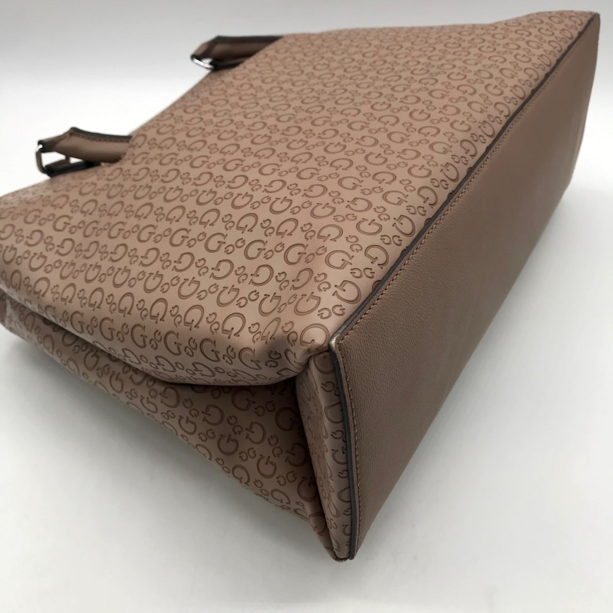 Guess Tan Faux Leather Tote Bag
