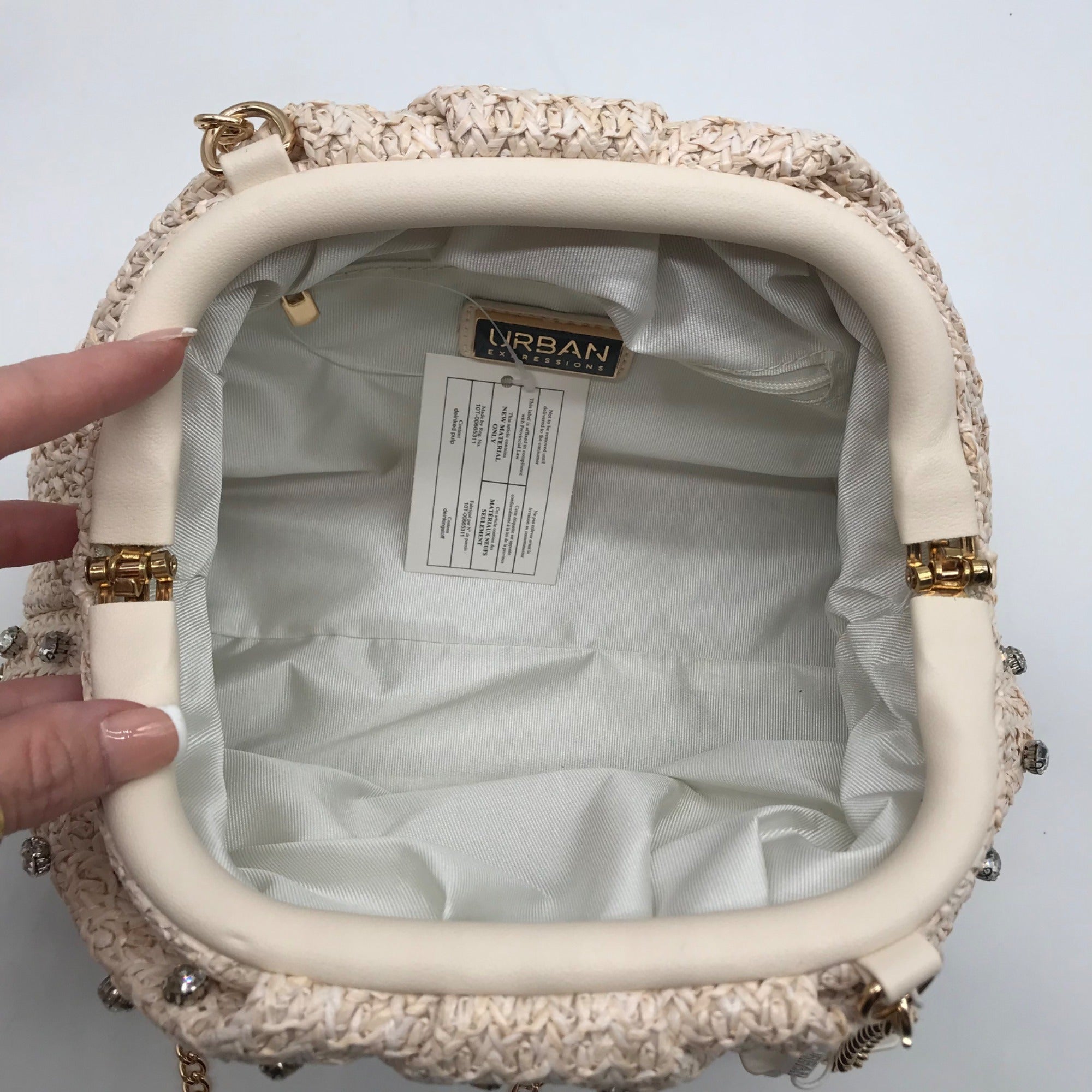 Urban Expressions Ivory Nikita Clutch