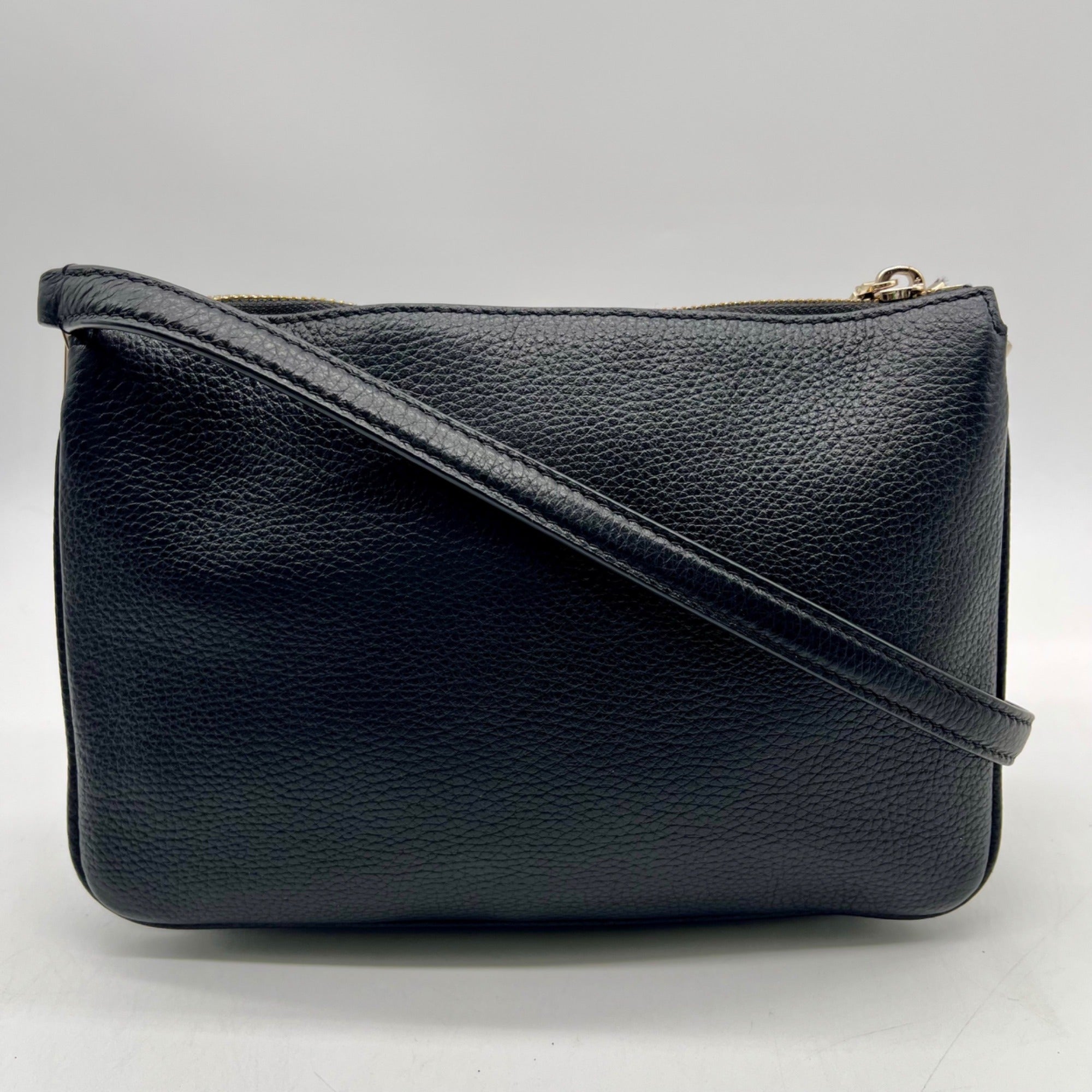 Kate Spade Black Pebbled Leather Crossbody Bag